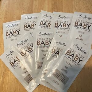 NEW 10 sample packs Shea Moisture Baby Wash & Shampoo